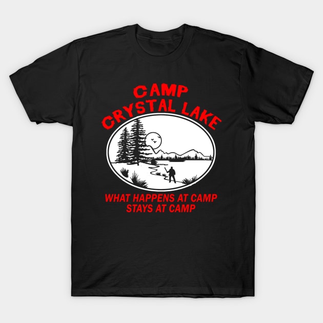 Camp Crystal Lake - Horror Movie Scene T-Shirt by Halloween Merch